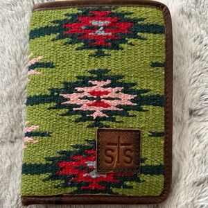 STS Green and Red Patterned Wallet